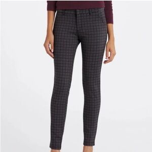 Kut from the Kloth Checkered Skinny Pants - Black and Gray